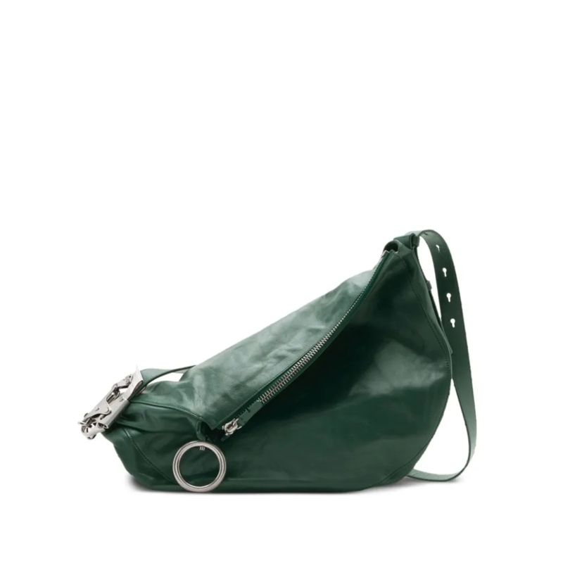 Burberry Tote Knight Leather Tote Bag Green