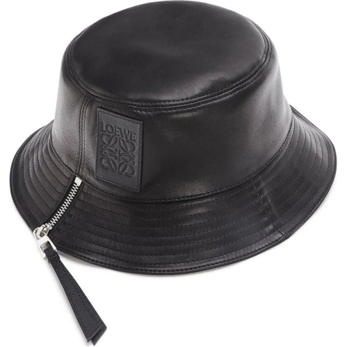 Loewe Mütze Loewe Leather Fisherman Hat schwarz