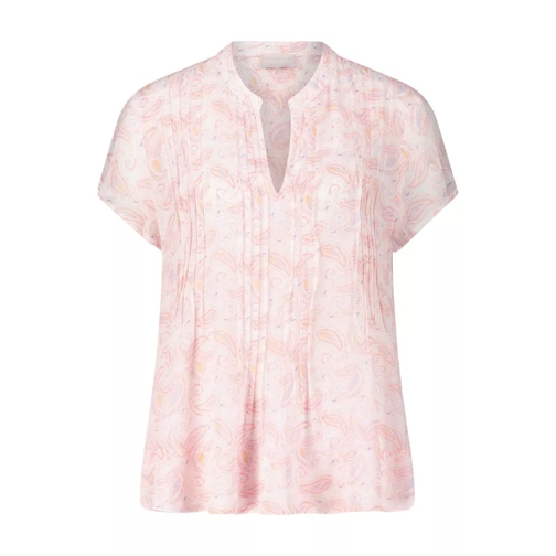 Hemisphere Kurzarm Blusenshirt mit dezentem Paisley-Print Rosa 