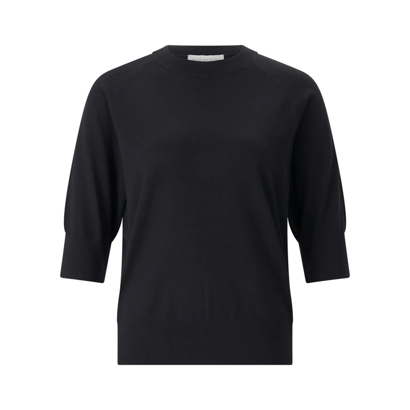 Dries Van Noten 3/4 mouw shirt Kurzarmpullover Tuan aus Merinowolle rot(Image 5)