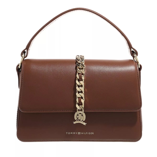 Tommy Hilfiger Chain Leather Crossover Tan Crossbody Bag