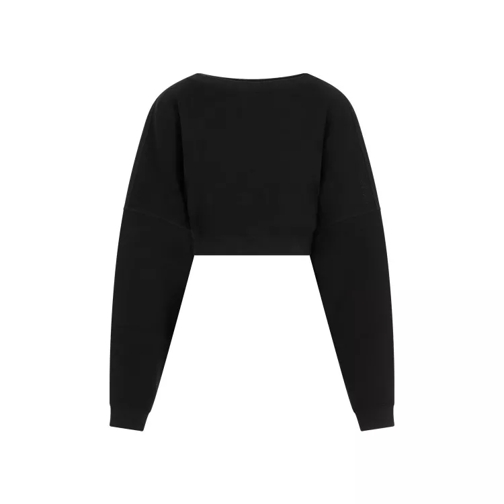 Saint Laurent Black Cotton Sweatshirt Black 