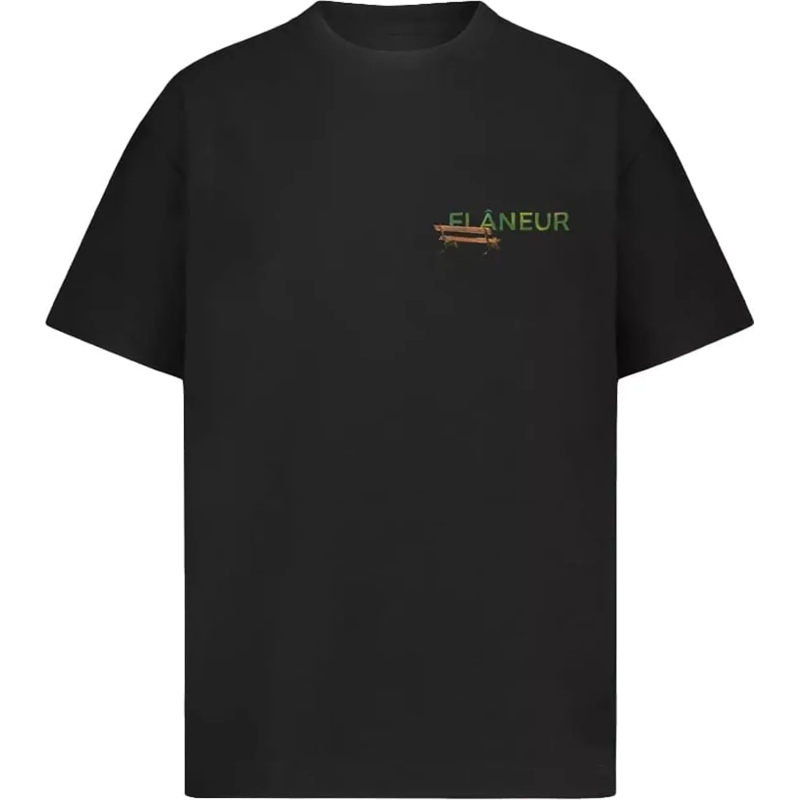 Flâneur T-Shirt t-shirt zwart print schwarz