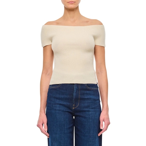 Extreme Cashmere T-Shirts Libra Cashmere Stretch 2.26 Top Neutrals