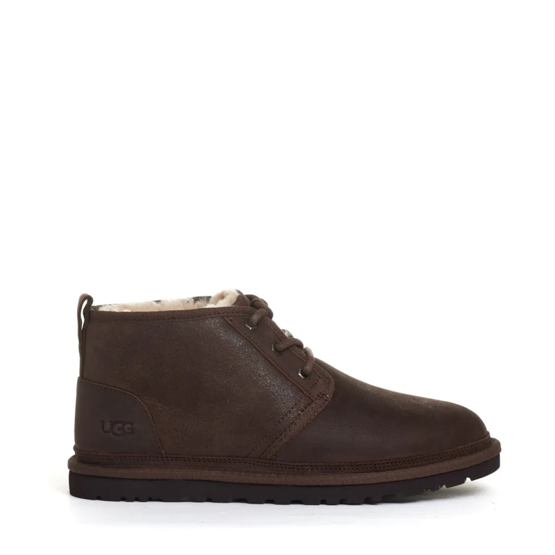 UGG Bottes Brown Sheepskin Ankle Boots Brown