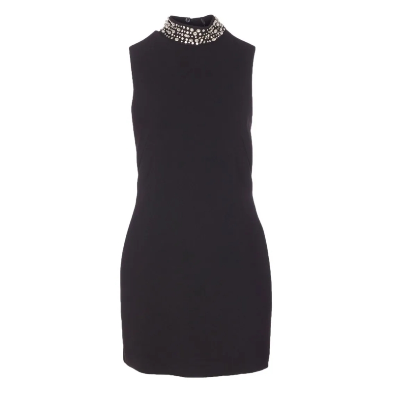 LIU JO Minikleid Mini Dress With Rhinestone Embellishments Black