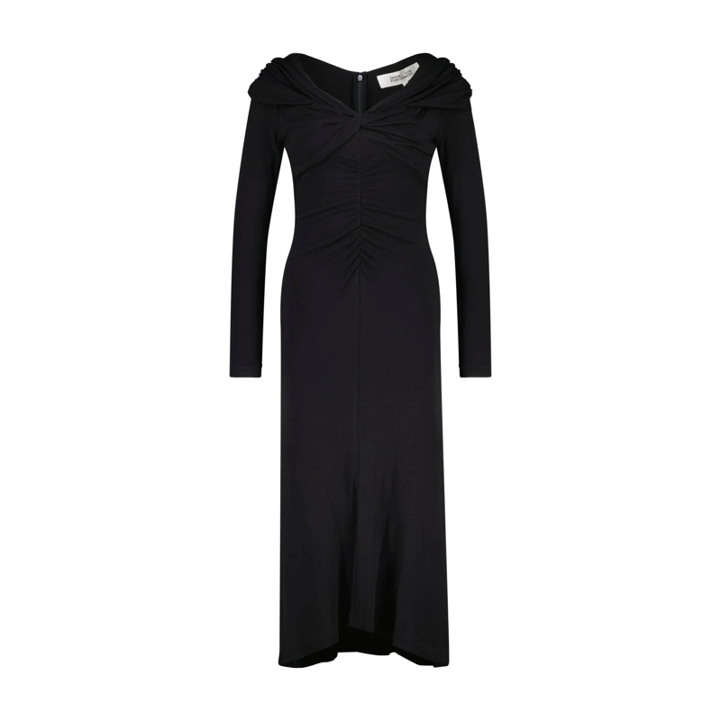 Diane von Furstenberg  Jerseykleid SYLVIANA mit Wolle Schwarz(Image 2)