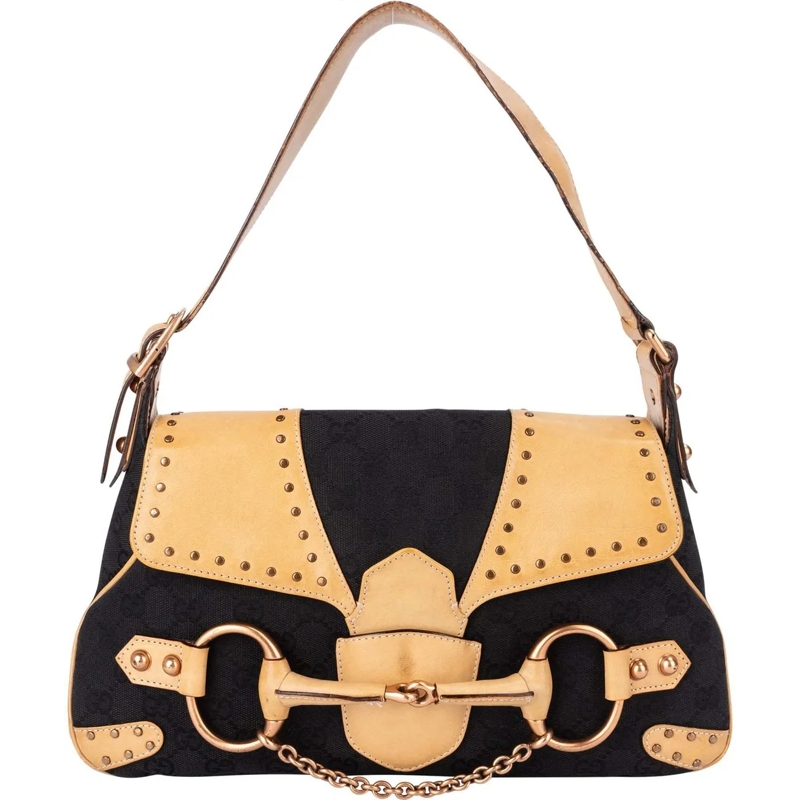 Gucci Schultertasche Gucci GG Monogram Horsebit By Tom Ford Handbag mehrfarbig
