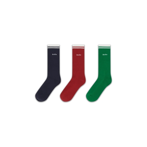 Drôle De Monsieur  Mehrfarbige Socken mit Logo MULTICOLORE MULTICOLORE