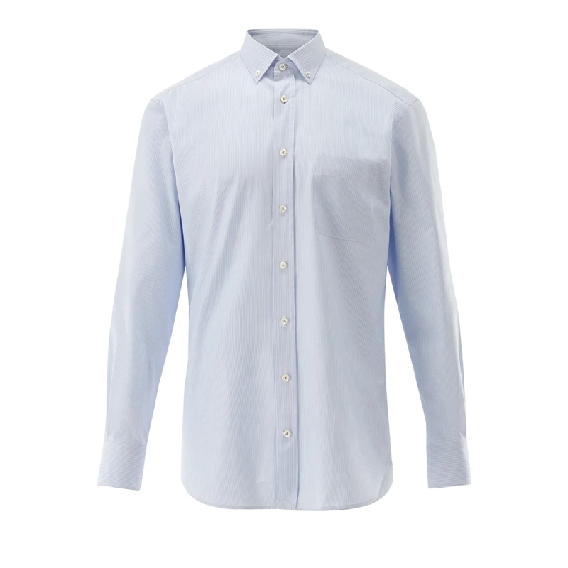 VAN LAACK Hemd Hemd Comfort Fit Streifen blau