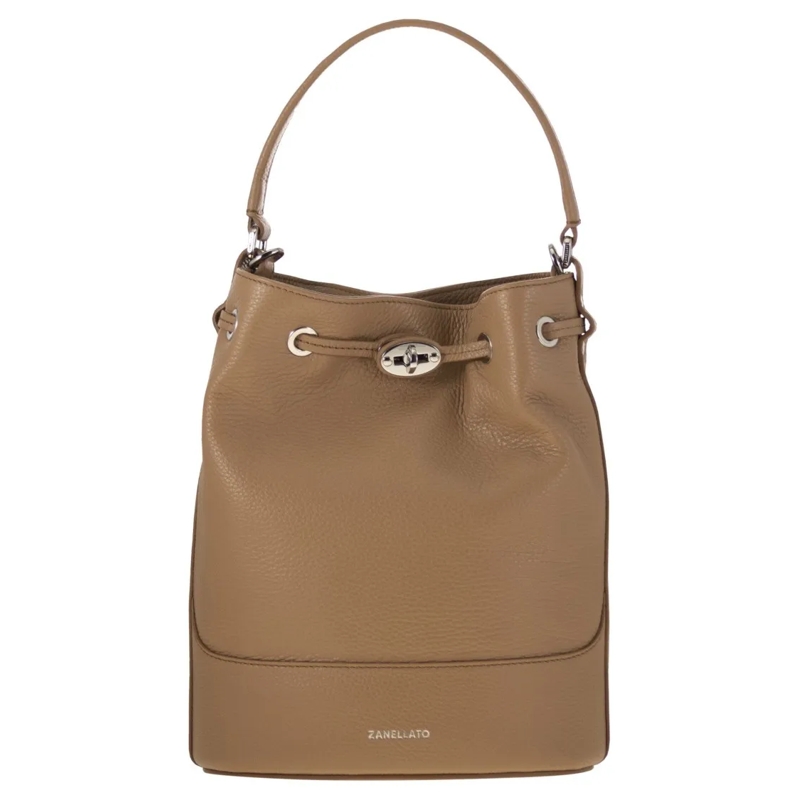 Zanellato Buideltas Monda' - Leather Bucket Bag Brown