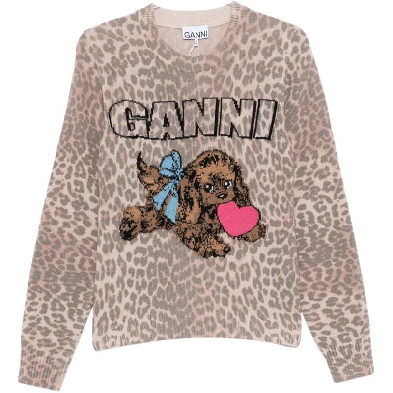 GANNI  Sweaters Brown braun