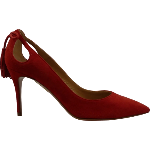 Aquazzura Pump Decollet� Rosso in Suede rot