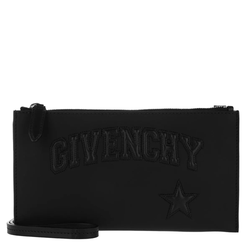 Givenchy Envelope Clutch Embossed Small Black Aftonväska med spänne