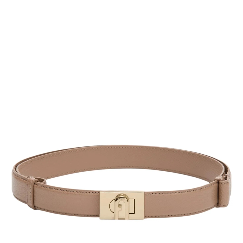 Furla Ceinture en cuir Furla 1927 Adjustable Belt H.3 Greige