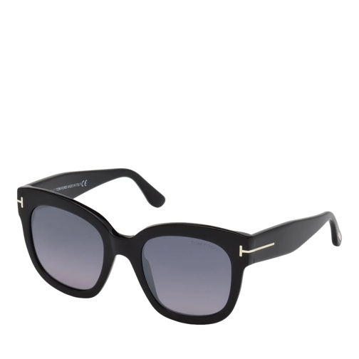 Tom Ford Sonnenbrille Beatrix-02 shiny black  / smoke mirror
