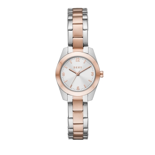 DKNY Automatikuhr Nolita Three-Hand Stainless Steel Watch Silver/Rosé