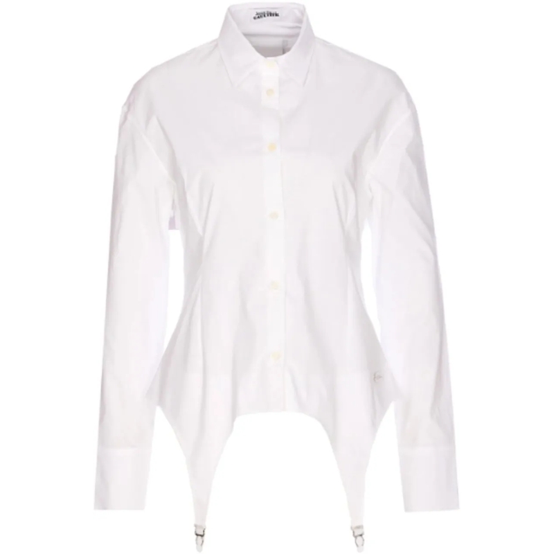 Jean Paul Gaultier T-Shirt Porte Jarretelles Shirt White weiß