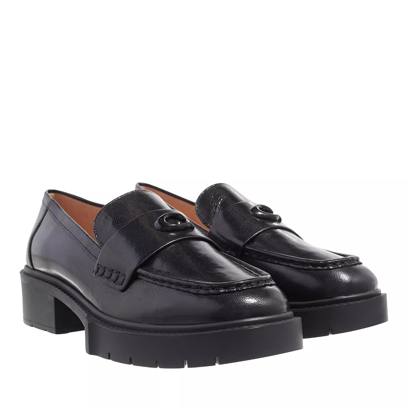 Coach Loafer Leah Leather Loafer Black
