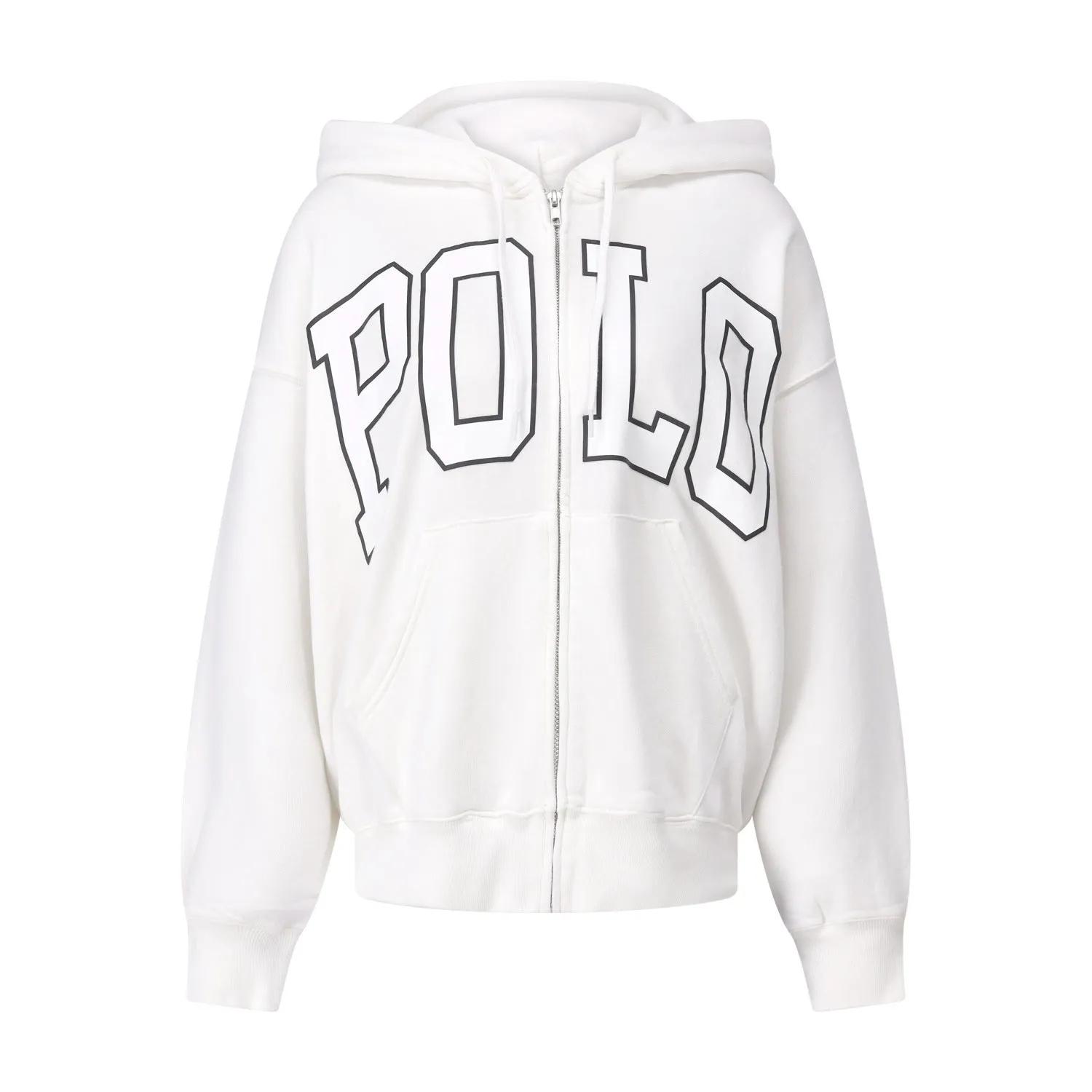 Polo Ralph Lauren - Sweatjacke mit Logo - Größe S - weiß