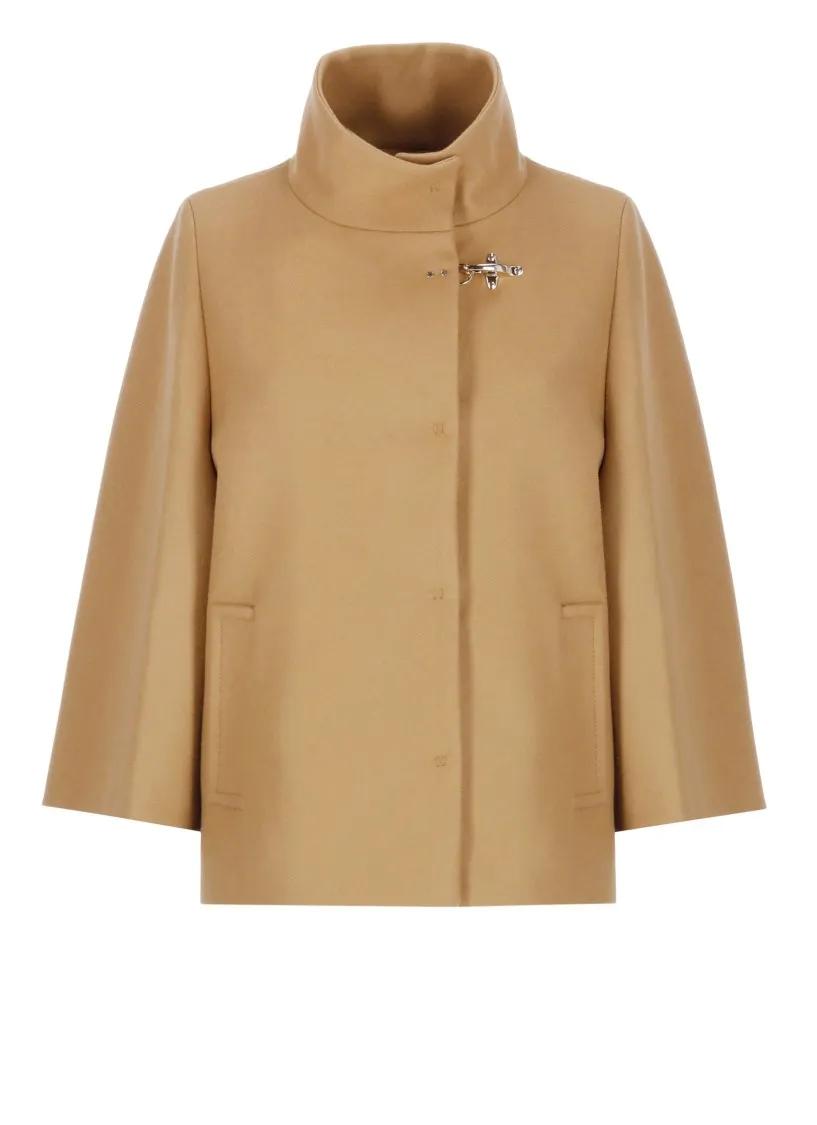 Fay - Wool Coat - Größe M - braun