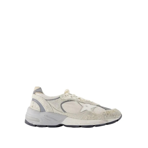 Golden Goose Running Dad Sneakers - Leather - White/Silver White låg sneaker