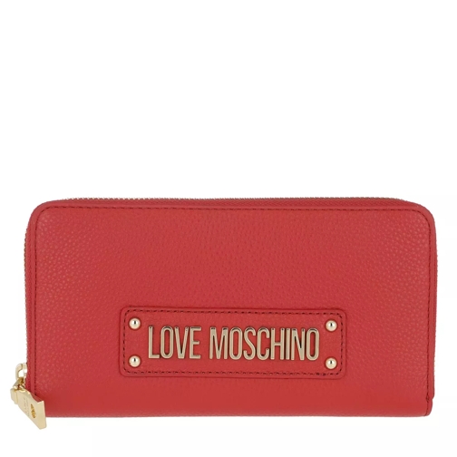 Love Moschino Logo Wallet Rosso Portafoglio continental