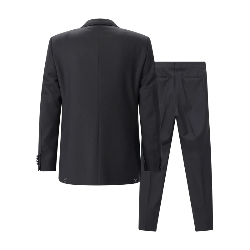 Canali Hosenanzug Smoking aus Wolle schwarz(Image 3)