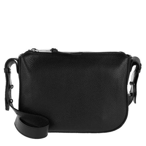 Abro Adria Zipper Crossbody Bag Black/Nickel Crossbody Bag