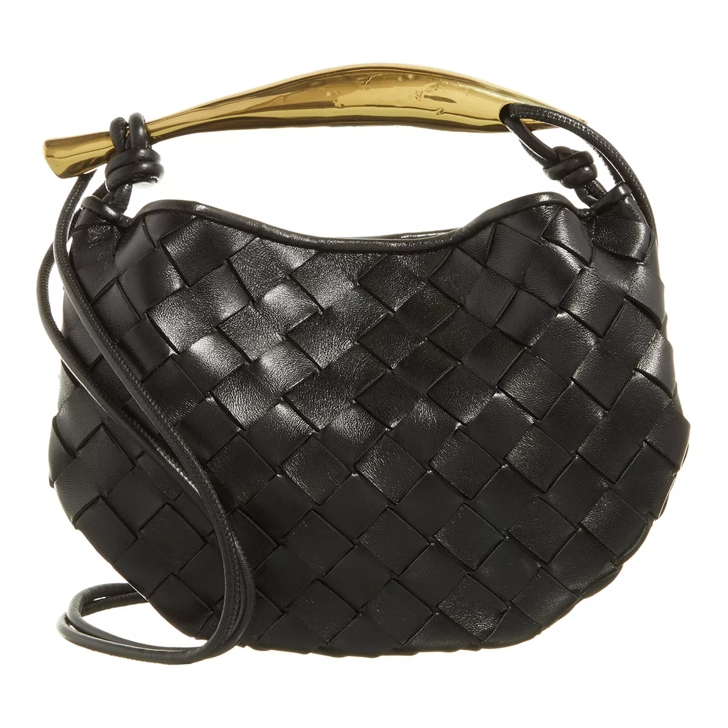 Bottega Veneta Bottega Intrecc 15 Nappa black m brass Crossbody Bag