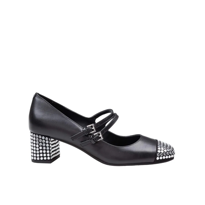 MICHAEL Michael Kors Escarpins Matilda Toe Cap Mid Pump In Leather Grey