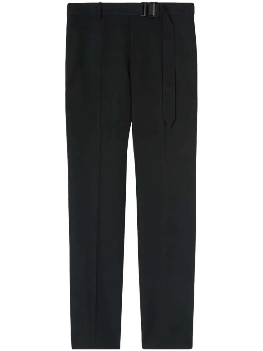 Off-White - Belted Slim-Fit Trousers - Größe 50 - schwarz