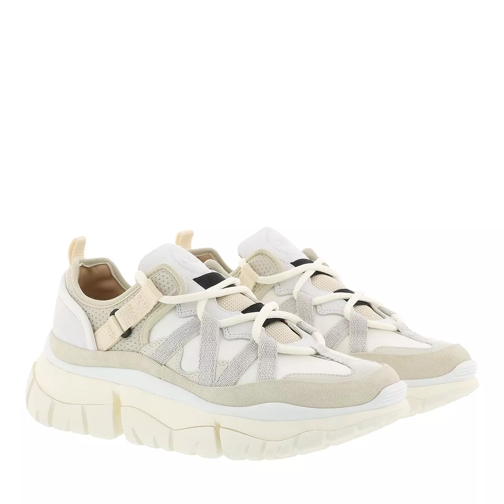 Chloé Blake Sneaker Nylon Natural White scarpa da ginnastica bassa