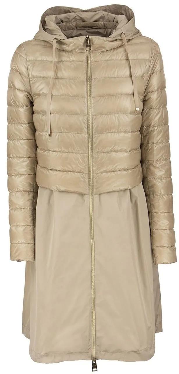 Thumbnail - Herno - Herno Taffeta hem padded coat - Größe 42 - beige