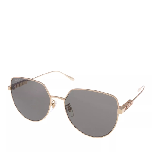 Gucci GG1435SA GOLD-GOLD-GREY Sunglasses