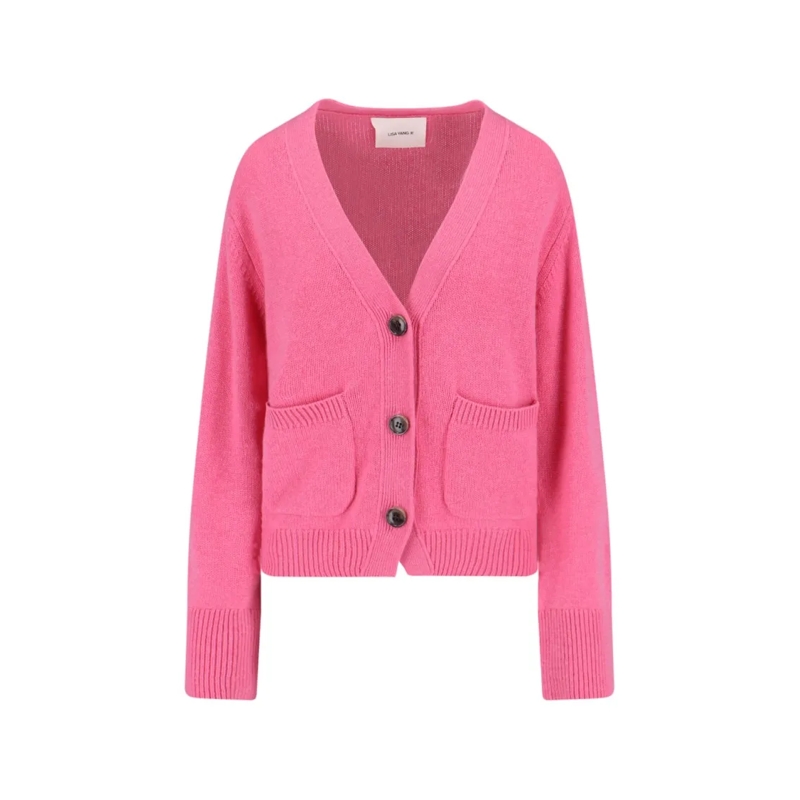 Lisa Yang Strickjacke "Danni" V-Neck Cardigan Pink Pink