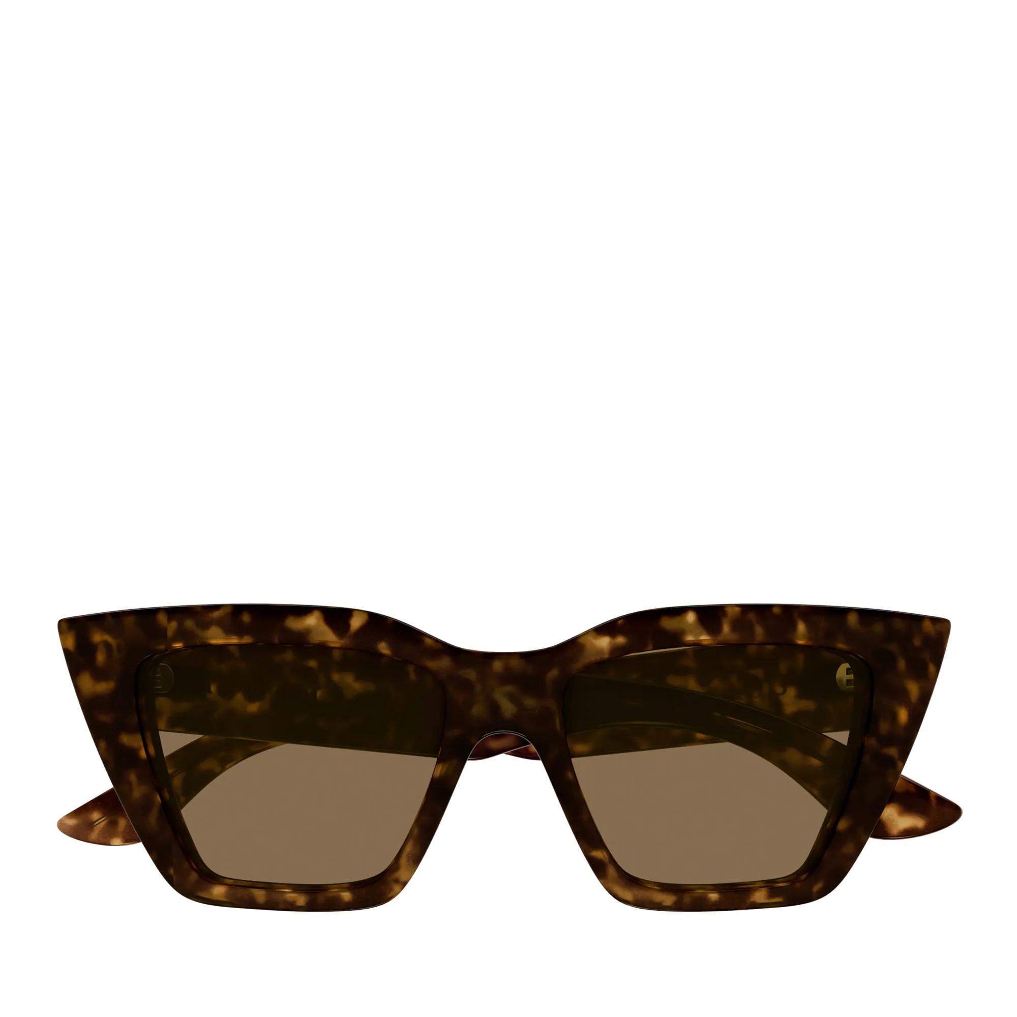 Alexander McQueen AM0507S-002 Havana-Havana-Brown | Sunglasses