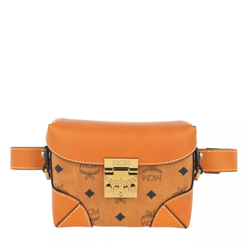 MCM Soft Berlin Visetos Belt Bag Small Cognac, Belt Bag