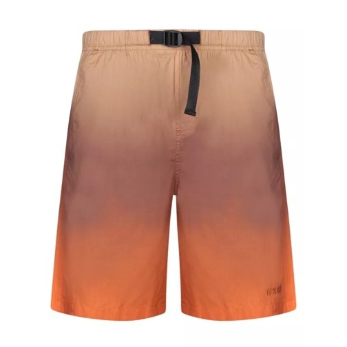 MSGM Cotton Bermuda Shorts Brown 