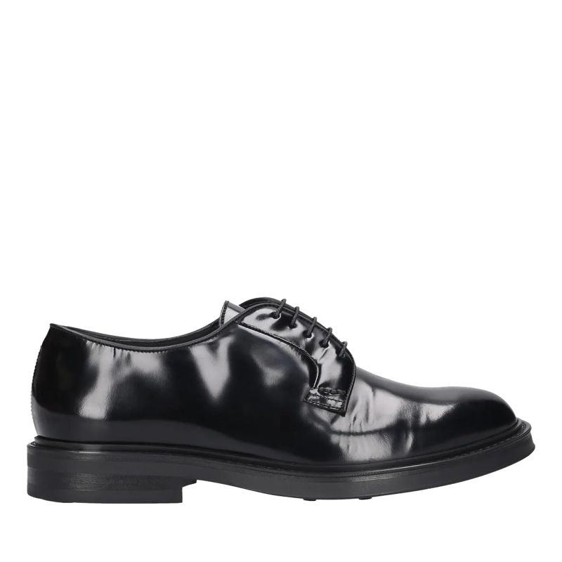 Heinrich Dinkelacker Schnürschuhe Schnürer Florenz Plain CA schwarz
