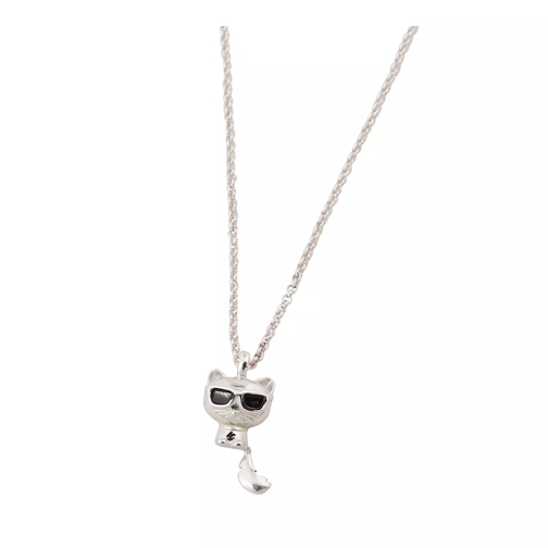 Karl Lagerfeld K/Ikonik Choupette Necklace A290 Silver Korte Halsketting