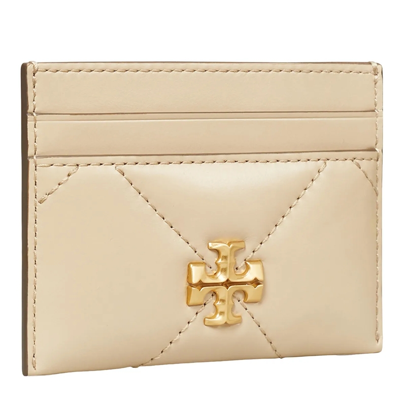 Tory Burch Kartenhalter Kira Diamond Quilt Card Case Light Stone(Image 3)