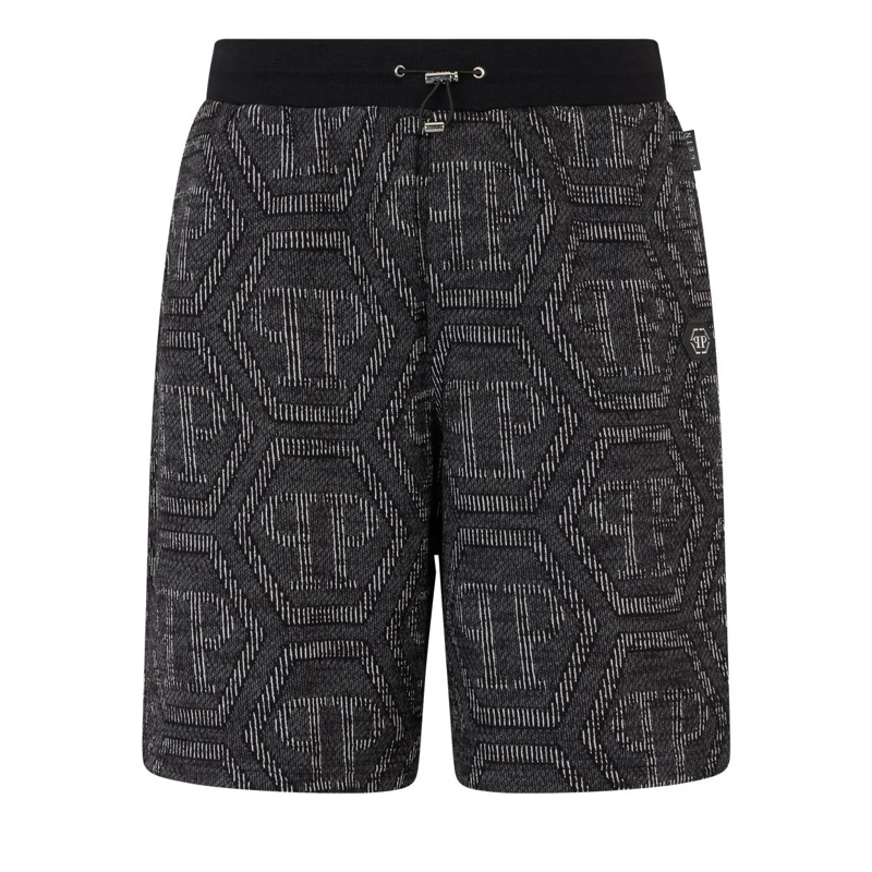 Philipp Plein Shorts Jacquard Shorts Monogram schwarz
