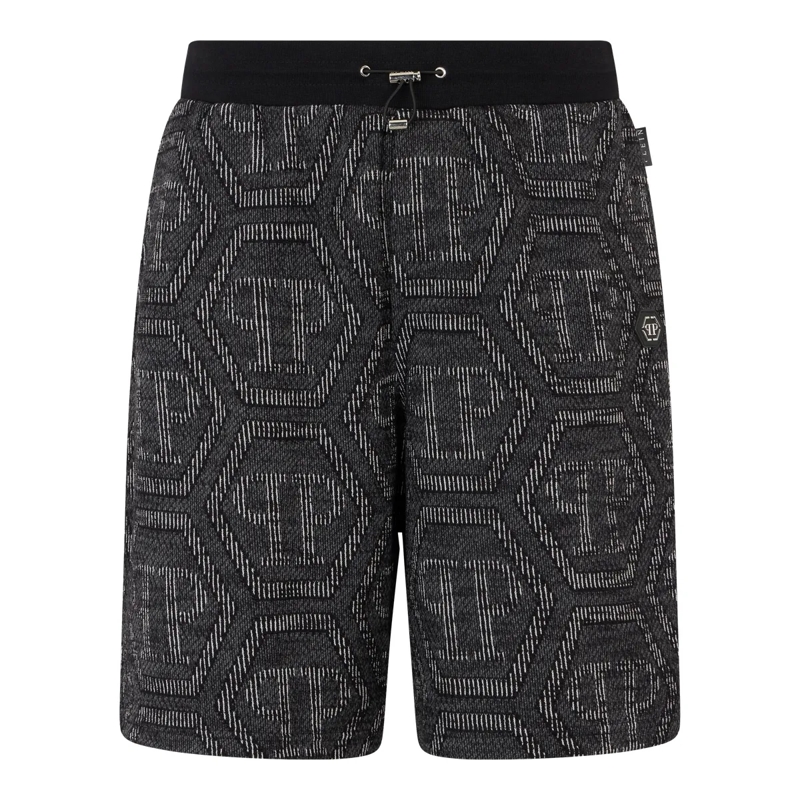 Philipp Plein Shorts Jacquard Shorts Monogram schwarz