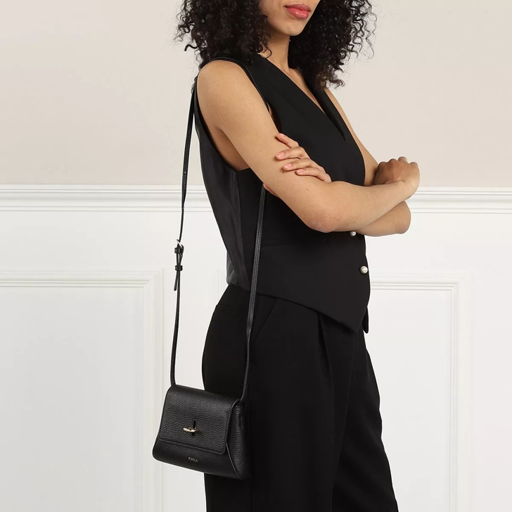 Furla Furla Net Mini Crossbody Nero | Crossbody Bag