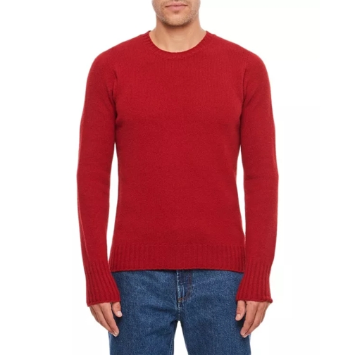 Drumohr Crewneck Wool Sweater Red 