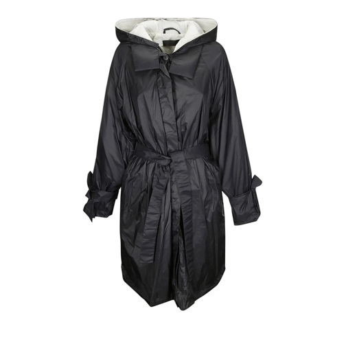 Maria Calderara Trenchcoat Long Shiny Trench Coat Black