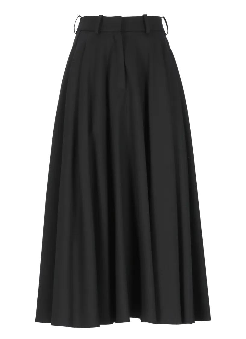 Elisabetta Franchi - Wool Pleated Skirt - Größe 38 - schwarz