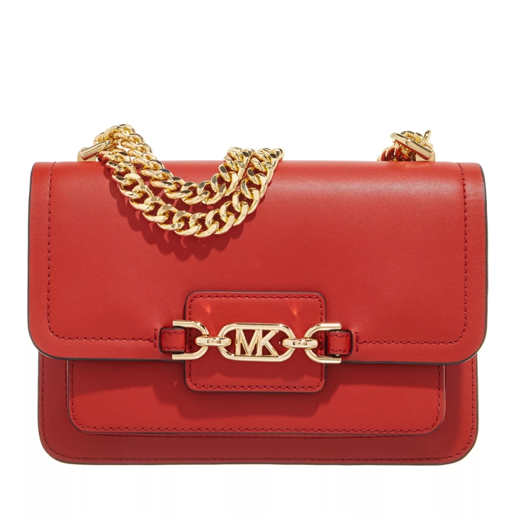 Michael kors red best sale purse with gold chain