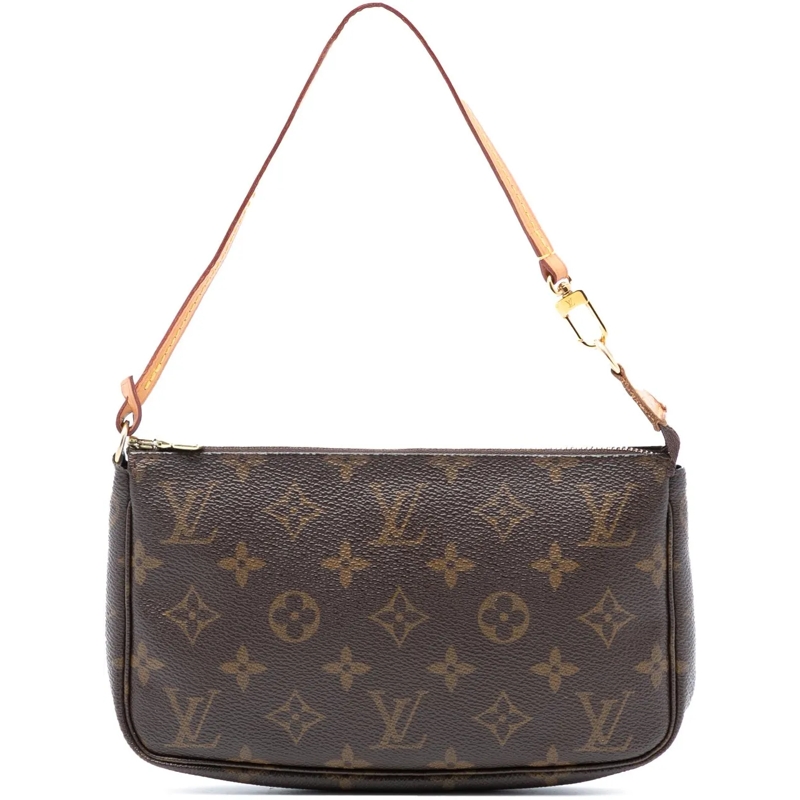 Louis Vuitton Schultertasche Monogram Pochette Accessoires braun